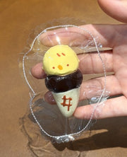 Chick Series Silicone Squishy – Ice Cream Chick