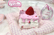 Cream Cake Series Silicone Squishy – Strawberry