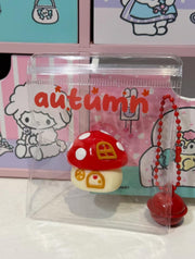 Funny Character Mix Silicone Squishy – Red Mushroom House