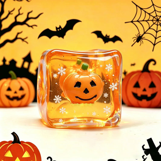 Halloween Maltose Squishy Ball – Square – Orange