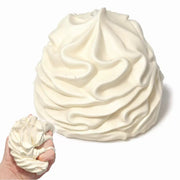Malleable Cream Ice Cream & Cream Puff Squishy – White