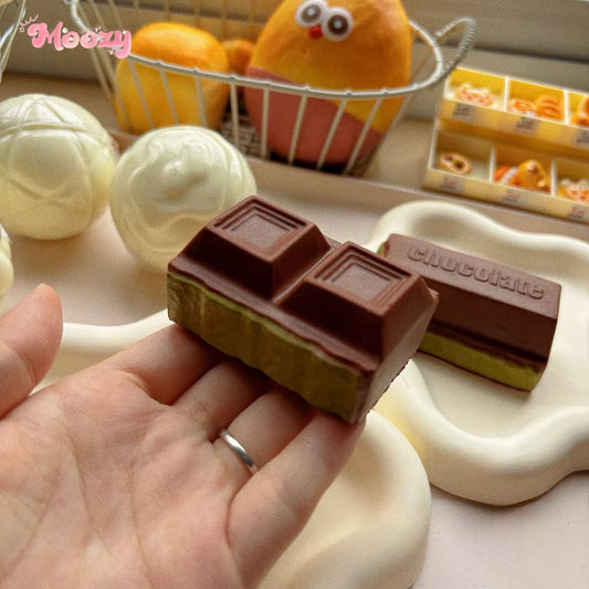 Mini Matcha Chocolate Block Slow-Rising Squishy – Default Title