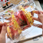 Premium Bread Series Silicone Squishy – BBQ Beef & Shrimp Egg Roll