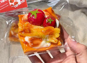 Premium Dessert & Sushi Series Silicone Squishy – Cheese Fries Tomato Danish