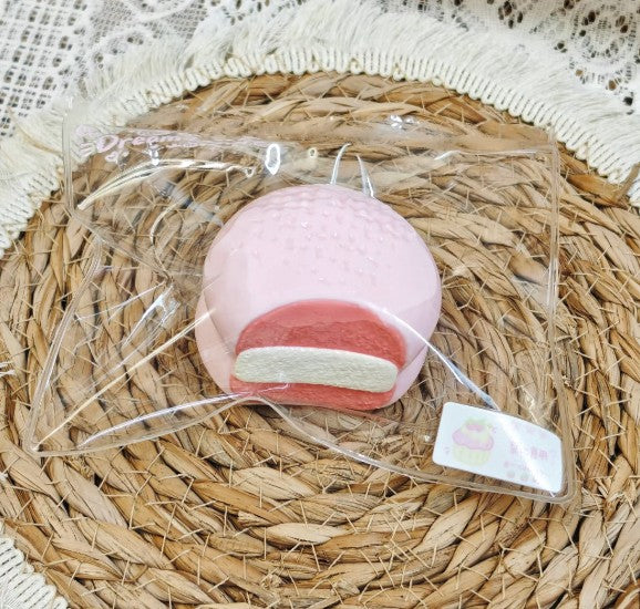 Thick Cream-Clay Pie Squishy – Strawberry White Chocolate
