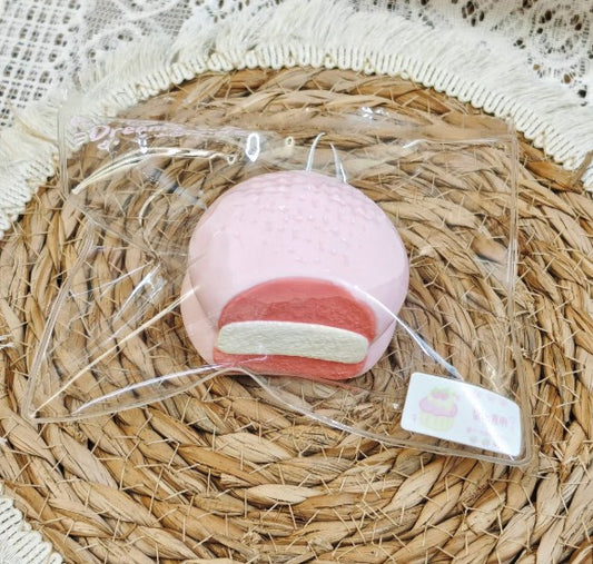 Thick Cream-Clay Pie Squishy – Strawberry White Chocolate