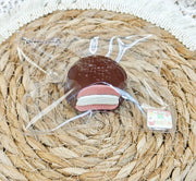 Thick Cream-Clay Pie Squishy – Strawberry Dark Chocolate