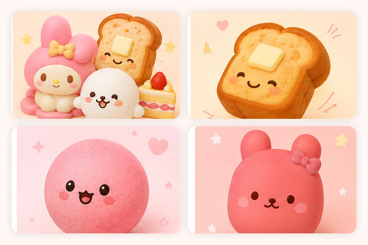 Four Lumi Squishy categories for creating your own bundle